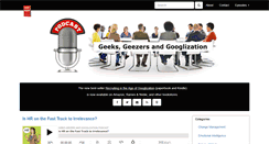 Desktop Screenshot of geeksgeezersandgooglization.com